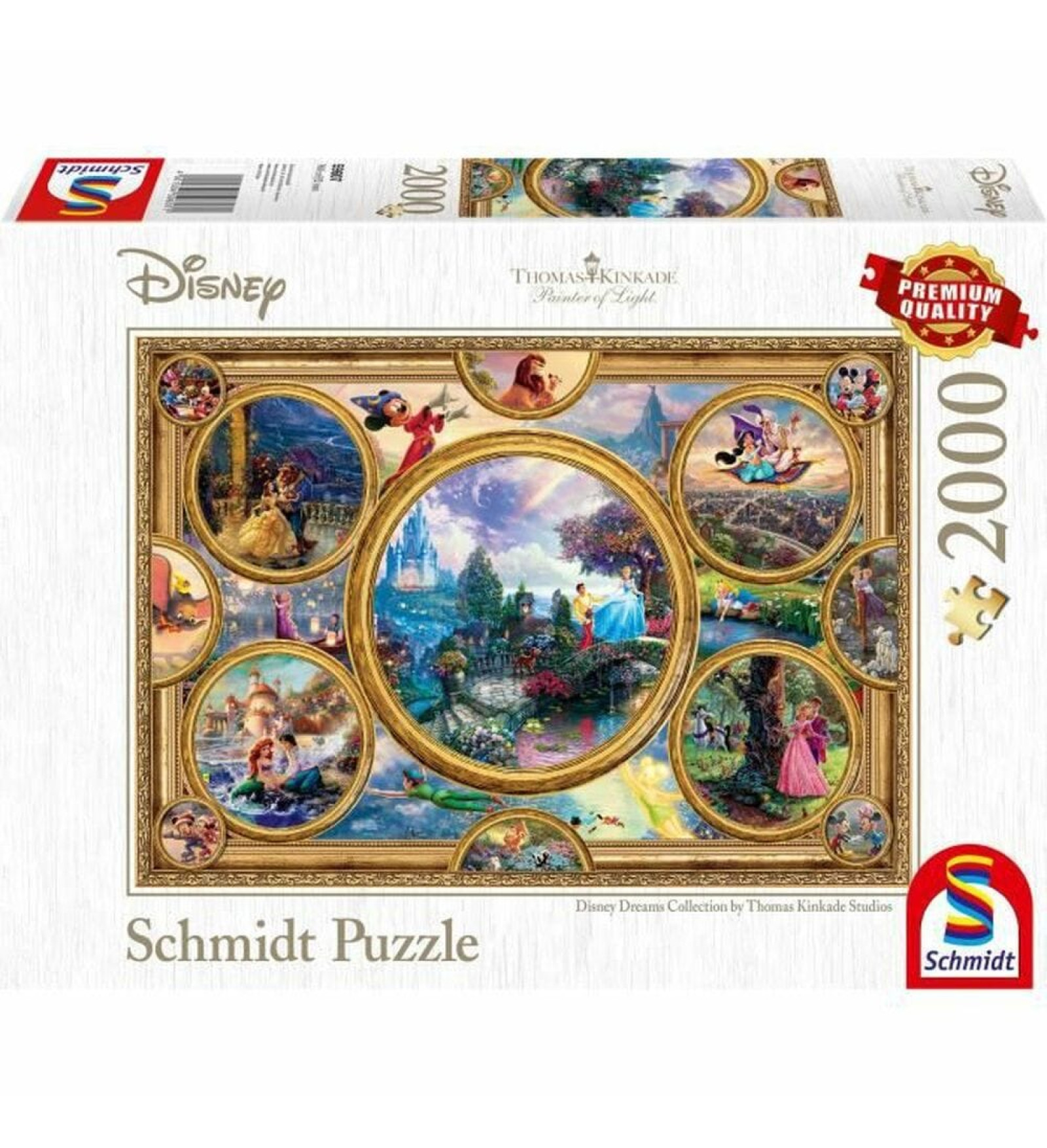 Schmidt Spiele Puzle un domino komplekts Schmidt Spiele Disney Dreams Collection 2000 Daudzums