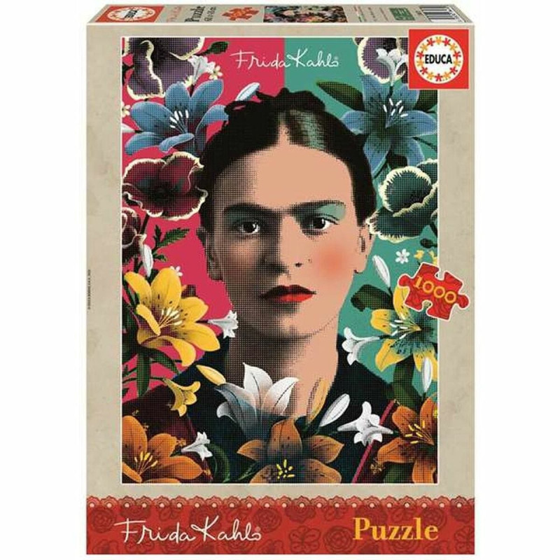 Educa Puzle un domino komplekts Educa FRIDA KAHLO 1000 Daudzums