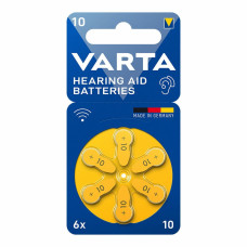 Varta Akustiskās ierīces baterija Varta Hearing Aid 10 PR70 6 gb.