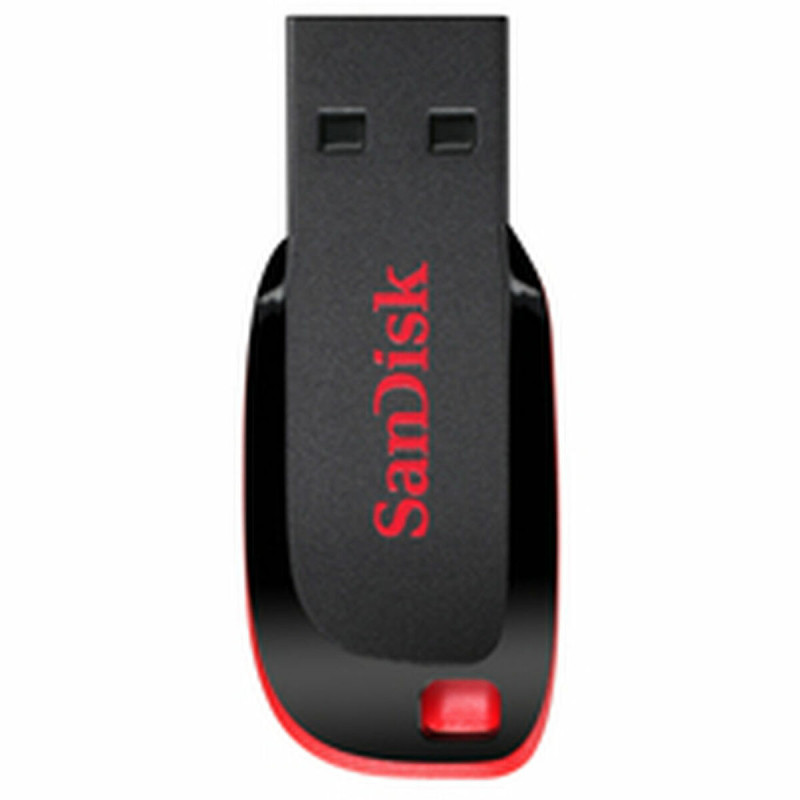 Sandisk Zīmuļasināmais SanDisk Cruzer Blade Melns Melns/Sarkans 128 GB