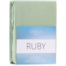 Prześcieradło RUBY kolor jasna oliwka styl klasyczny materiał frotte 220-240x220 AmeliaHome