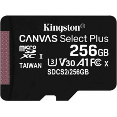 Kingston Mikro SD Atmiņas karte ar Adapteri Kingston Canvas Select Plus 256 GB