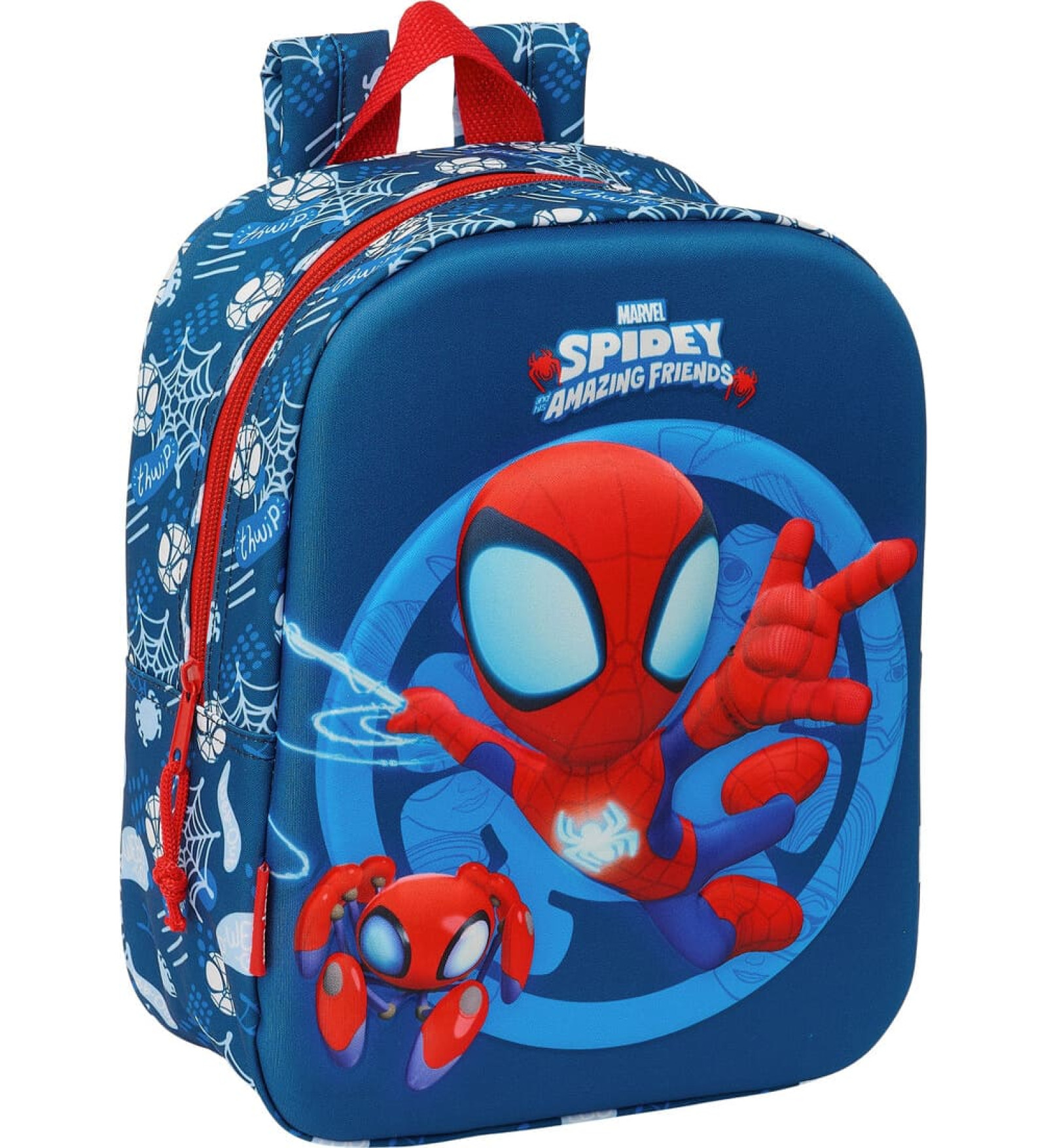 Spider-Man Skolas soma Spider-Man Sarkans Tumši Zils 22 x 27 x 10 cm 3D