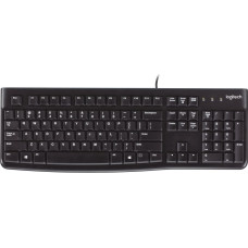 Logitech Klaviatūra Logitech K120 Melns Qwerty US