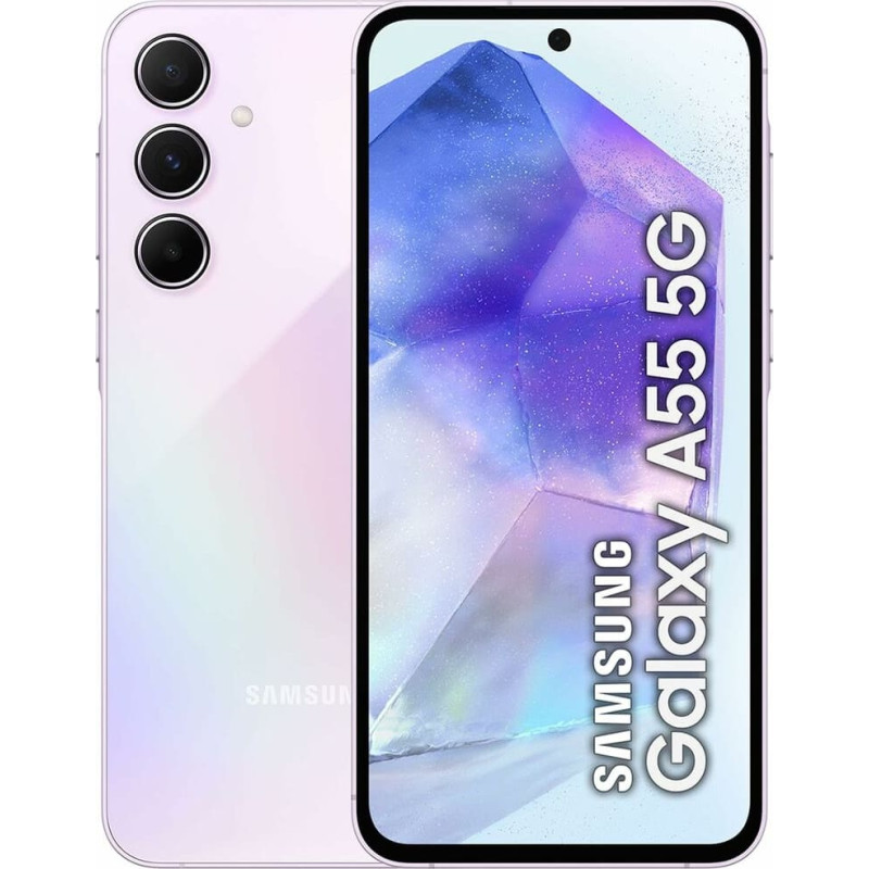 Samsung Viedtālruņi Samsung A55 5G L.VIOLET 8 GB RAM 128 GB Melns Ceriņš