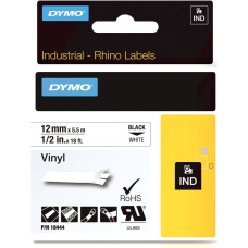 Dymo Laminēta lente iekārtu marķēšanai Dymo 18444 Balts Melns/Balts 12 mm