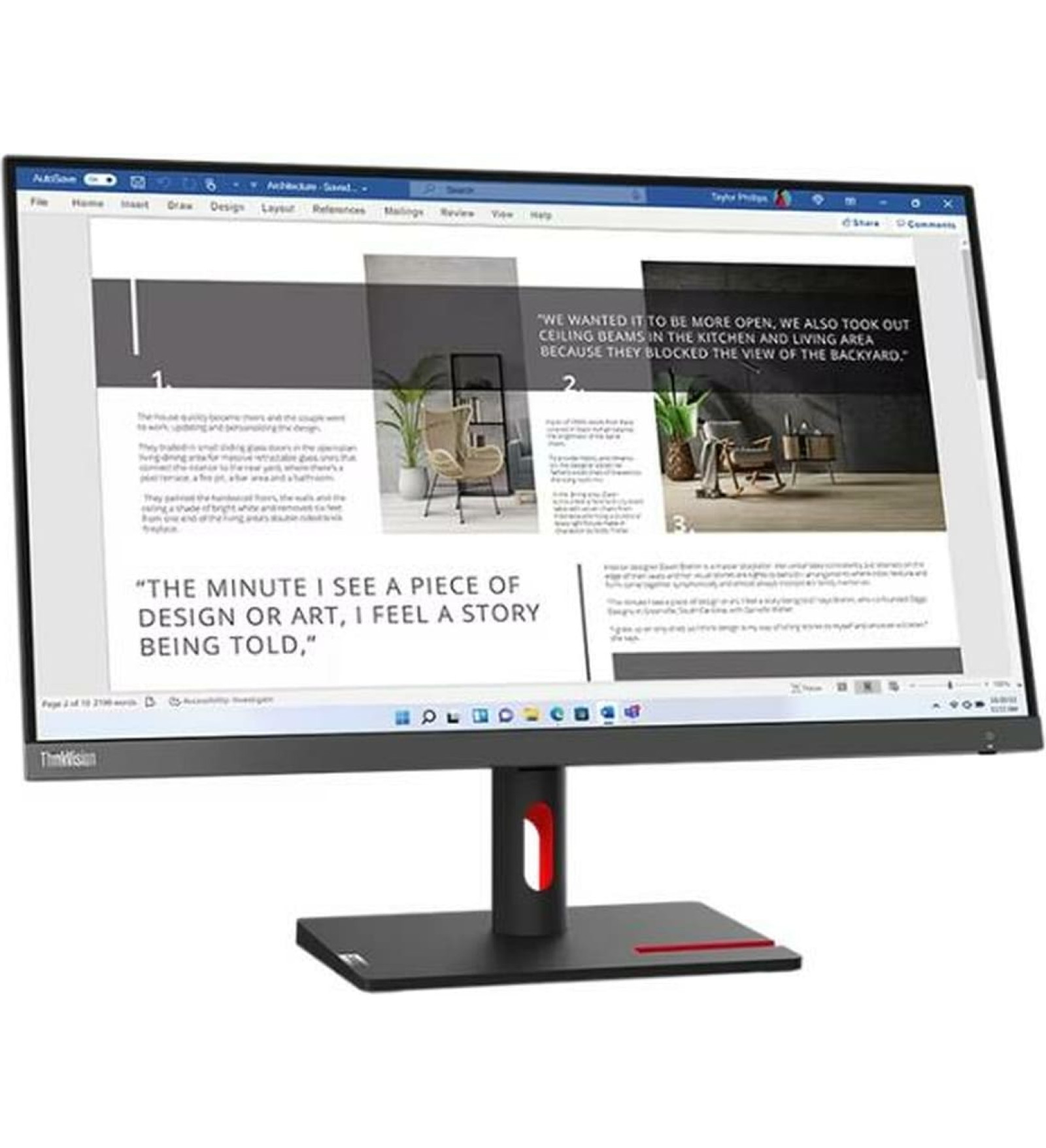 Lenovo Monitors Lenovo 63DFKAT4EU Full HD 27